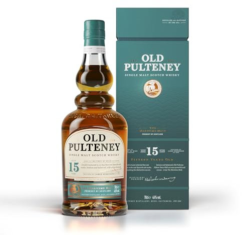 OLD PULTENEY - 15 ans - Whisky Single Malt - 46% Alcool - Origine : Écosse/Highlands - Bouteille 70 cl