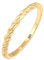 Elli PREMIUM Ring Damen Band Basic Geo Twisted Gedreht in 585 Gelbgold