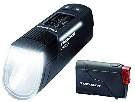 Trelock 760 I-Go Vision+LS 720 Reego Beleuchtungsset, schwarz, One size