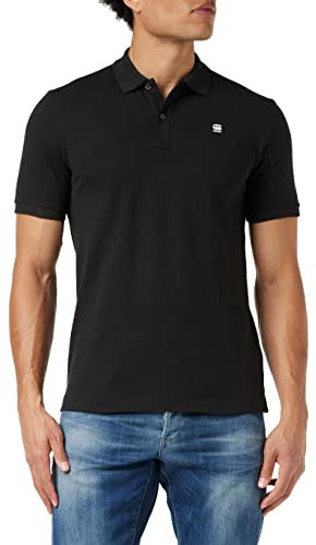 G-Star Men's Dunda Slim Polo , Black (dk black D11595-5864-6484), L