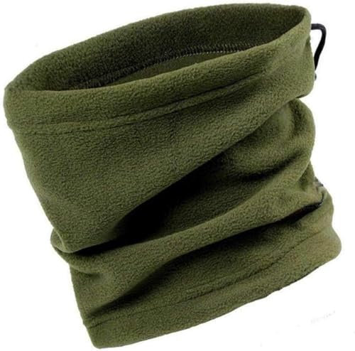 Tomsey® Thermal Unisex Snood Scarf Neck Warmer Winter Ski Wear Tube Fleece Motorbike Cycling Running Earmuff Cover (Green)
