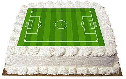 A4 Football Pitch Fondant Icing Sheet Cake Topper Edible Icing