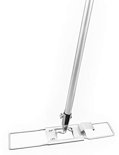 FSProdukte Bodenwischer Bodenexpress Halter 42 cm aus Metall mit Fixierschraube und Stiel, kompatibel mit Hara Vileda u.a.