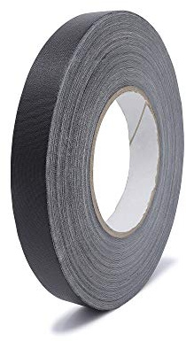 gws Gewebeklebeband 1 Rolle, premium Panzertape in Profi-Qualität mit Natur-Kautschukkleber, Wasserdicht, Breite: 19mm Länge: 50m, Farbe: Schwarz