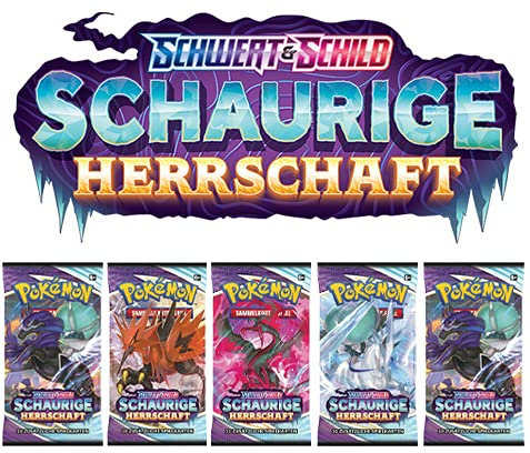 ★ Pokémon Schwert und Schild Schaurige Herrschaft- (5X Booster) - Deutsch