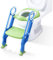 BabyBond Töpfchentrainer Kinder-Töpfchen Toilettensitz Trainer Sitz für Kinder Toiletten Training mit Leiter/Treppe, Rutschfest stabil klappbar und höhenverstellbar für 1-7 jährige Kids Blau und Grün