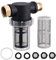 JOEJET Garden Hose Filter, Sediment Filter Attachment for Pressure Washer Inlet Water, Inline Water Filter for Garden Hose with 40 Mesh and 100 Mesh Screen, 2 Pack O-Ring
