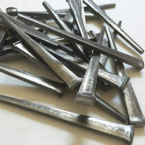 5,1 cm - Couper les ongles communs - Couleur métallique - Clous d'accentuation de restauration rustique antique pour suspendre, meubles, cabines, volets et sols - Clous décoratifs - Clavos décoratifs