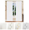Home Tresor - Coppia Tende a Vetro | Tendine Soggiorno 2 pezzi, Cucina, Cameretta | Tendine Corte e Lunghe | Mod. Ary (60 x 150 cm., Fiori Gialli)