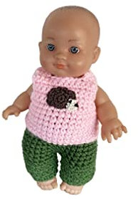 Kleidung für Puppen 20 cm mit kleinem Igel