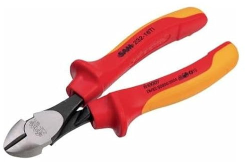 SAM OUTILLAGE - Pince Coupante Diagonale Isolee 185 Mm + Clip