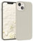 EAZY CASE Premium Silikon Handyhülle kompatibel mit iPhone 13, Slimcover mit Kameraschutz und Innenfutter, Silikonhülle, Schutzhülle, Bumper, Handy Case, Hülle, Softcase, Taupe
