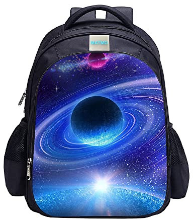 MATMO Fußball-Rucksack für Jungen, Fußball-Druck, cooles Fußball-Muster, Schultasche, Galaxy Rucksack 15, One_Size, Cartoon
