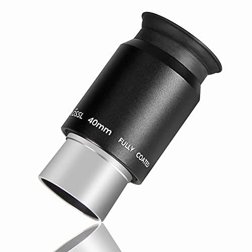 SOLOMARK Teleskop 1,25 Zoll Super-Plossl-Okular 40 mm 4-Element-Plossl-Design mit Gewinde für Standard-1,25-Zoll-Astronomiefilter
