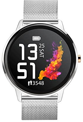 Sekonda Flex Womens Smartwatch 42mm | Silver | Stainless Steel Mesh