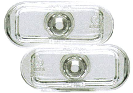 Kotflügel Seitenblinker Glasklar Silber Set u. Vorne Links/Rechts Kompatibel mit Seat Exeo st Kombi 09-13