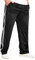 CityComfort Jogginghose Herren - Trainingshose Herren Lang Polyester M-3XL (Schwarz, L)