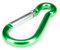 Alu Karabiner grün Karabinerhaken Schnappverschluss Schlüsselanhänger Trekking