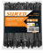 SWEED Serre Cable Noir 300x4,8mm, 1000PCS Collier de Serrage Noir Durable, Serflex Résistants aux UV, Collier Rilsan Robuste Résistance à La Traction De 22kg, Usage en L'Intérieur Et L'Extérieur