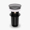DETBOM Bonde Lavabo avec Trop Plein,Bonde de Lavabo Pop Up Valve,Bonde Lavabo Salle de Bain,Bonde Lavabo(Noire Mate),Installation Facile Pour Cuisines, Bain,Lavabo,Évier