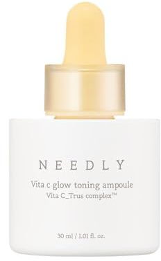 Needly Vita C Glow Toning Ampullen-Serum, 30 ml, Aufhellendes und feuchtigkeitsspendendes Serum mit Vita C_Trus Complex™ und dreifacher Hyaluronsäure