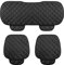 CGEAMDY Coussin Siège Voiture en Peluche, Protection Antidérapante, Doux, Respirant pour la Plupart des Voitures et SUV (Noir1)