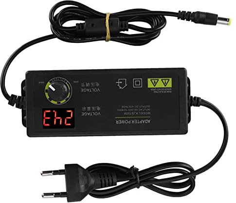 Yctze Einstellbares Netzteil 3 36 V Universal-Interferenz-Netzteiladapter Weitbereichs-Netzteiladapter mit LED-Anzeige für Router-Versorgung Weitbereichs-Netzteiladapter mit