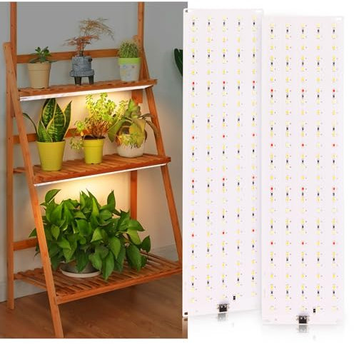 Pflanzenlampe LED 2PC, 270 LEDs Pflanzenleuchte, 10 Helligkeitsstufen Vollspektrum Pflanzenlicht, 3 Lichter Modi Wachsen licht, Samen Grow light mit 3/9/12H Zeitschaltuhr, für Zimmerpflanzen