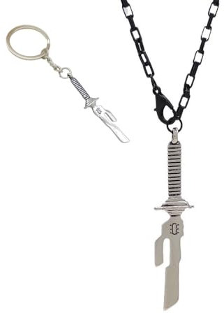 CuNto Jujutsu Fushiguro Toji Kaisen Halskette, Schlüsselanhänger, Zubehör, japanisches Anime, Cosplay, Anime, Fan, kreatives Geburtstagsgeschenk, 2 Stück, Schwarz, Kupfer, Kein Edelstein