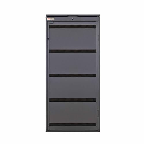 BIO Stefan® Dagobert Box pour poubelles 120L | Acier galvanisé | revêtement Robuste pour poubelles | Box pour poubelles, abri pour poubelles | utilisable comme boîte à Paquets