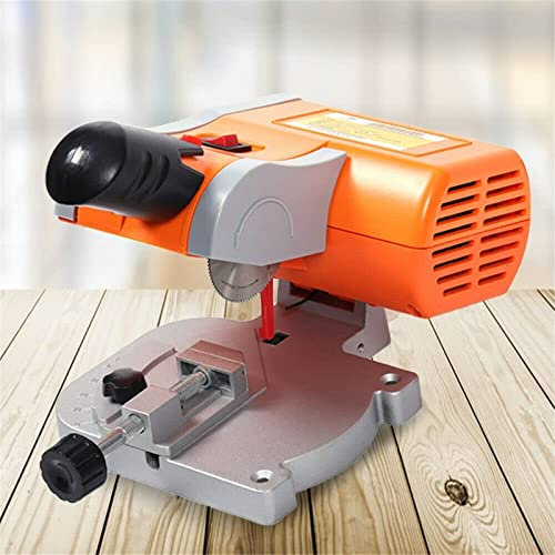 Mini troncatrice da banco, Mini Sega da banco per lavori artistici e Artigianali, Taglio di Legno, plastica, Metallo, da banco, Fai da Te, profondità di Taglio di 12 mm o 1/2