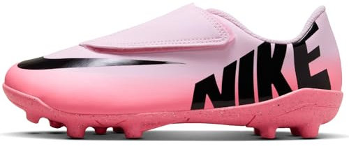 NIKE Boy's Unisex Kids Jr Vapor 15 Club Mg Ps (V) Football Soccer Shoe, Pink Foam Black, 9 UK Child
