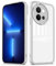 YUXING Funda para Vivo V40 Lite 5G Carcasa Transparente con Película Protectora de Lente Ultra Delgado Antichoque Bumper Slim Case - Blanco