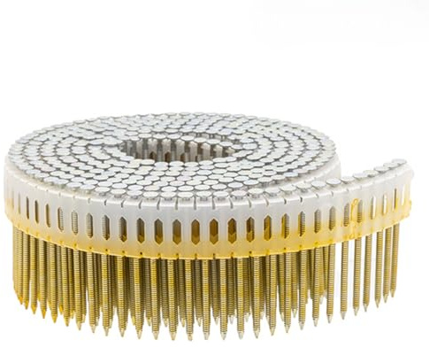 UnitSteel 0° Coilnägel für Paslode - 2,5X55mm, 9.750 stück, 0° Coilnägel für Druckluft-Nagler, für Paslode TJEP typ ZE Coilnagler, Ring/Verzinkt, für fast alle Marken von Tackern