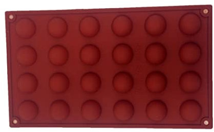 Hperu Stampo per Torta in Silicone 24 Sfere a Mezza Sfere in Silicone Stampo da tera