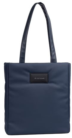 TOM TAILOR Patti Damen Shopper Umhängetasche Reißverschluss Klein Blau