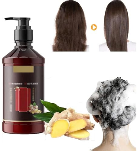 Ginger Plant Extract Hair Shampoo, Herbal Extract Hair Nourishing Shampoo, Ginseng Extract Root Nourishing Shampoo, Ginger Plant Extract Anti-Hair Loss Hair Shampoo, 500ml/bottle