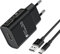Rápida 18W Cargador para Xiaomi Redmi 14C, 12, Note 12, 11, 10, 9, 8,11T, 9T, 8T, Mi12, Mi11, Mi10, Mi9, MiA2, Redmi Pro5G, Poco X3 Pro NFC, Xiaomi Tipo C, Cargador rápida con Cable de 2m (Negro)