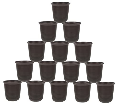 YARNOW 20stücke Keramiktopf Blumentopf Pflanzgefäß Aus Kunstharz Blumenbehälter Mit Drainagelöchern Robust Und Langlebig Für Zimmerpflanzen Garten Und Balkon
