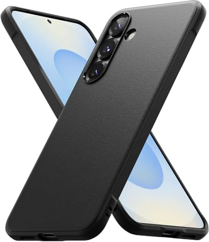 Ringke for Samsung Galaxy S25 Plus Case, Onyx (Black) | Anti-Fingerprint Texture, Slim & Lightweight Design, Non-Slip Side Pattern for Secure Grip, Camera Protection