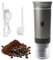 DaMohony Tragbare elektrische Espressomaschine 4-6 Minuten schnelle Heizung Mini Kaffeemaschine kompatibel mit Kapseln und gemahlenen Kaffee für Camping RV Wandern