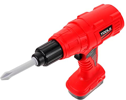 BESTonZON Electric Drill Toy for Funny Boy Girl Play Plastic Repair Tool for Boys and Girls Construction Interesting Portable Digger for Year Olds