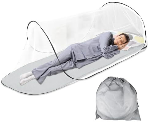 Faltbares Moskitonetz, 200 x 80 x 56 cm Moskitonetz Pop Up, Ultraleichtes Tragbares Campingzelt Reise Bett Familien-Moskitonetzbett für Zuhause und Camping Geeignet