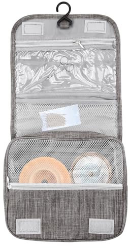 Stoma Tasche,Stomabeutel Tasche,Stoma Reisetasche Hängende Toilettentasche,Stoma-Zubehör Aufbewahrungsbeutel,Tragbare medizinische Reisetasche Organizer Tasche for Stoma Colostomy Ileostomy