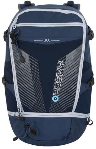 Husky Cingy Trekkingrucksack Regenhülle Ultraleicht Outdoor Dunkelblau 30 L | Organizer, Regenhülle, wasserabweisend, ergonomischer Rücken, für Wandern, Trekking, Outdoor, Reisen und Tagestouren.