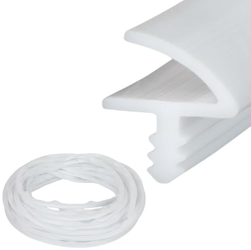 10M Türrahmen Dichtung Silikon Türdichtung für Zimmertüren, Türgummi für 3mm Nut und 11mm Falz, Schallschutz Türdichtung zur Schalldämmung, Kollisionsvermeidung und Feuchtigkeitsbeständigkeit