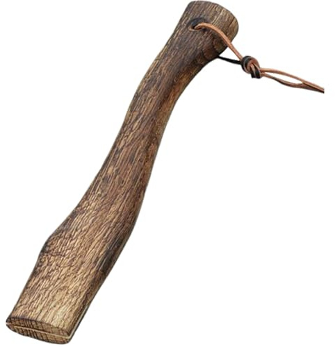 Mango de Hacha de Madera de Haya, Repuesto de Mango de Hacha de 13 Pulgadas con cuña, de Textura Suave con Asas Cortas Resistentes a los Golpes para Cortar leña