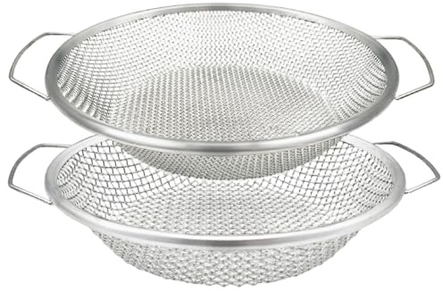 Setaccio per terriccio da 2 pezzi per giardinaggio Setaccio per compost da 12 pollici con manico da 0, 3 cm 6 mm per ghiaia segatura vermicompost