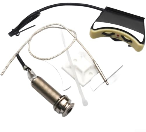 Pickup piezoelettrico ad alta sensibilità per ukulele dal design ultra sottile con manopola del volume per chitarra classica, violoncello, banjo, mandolino, registrazione dal vivo, microfono a