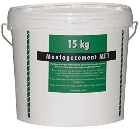 CIMCO 140348 - Cemento di montaggio MZ 1, secchio da 15 kg